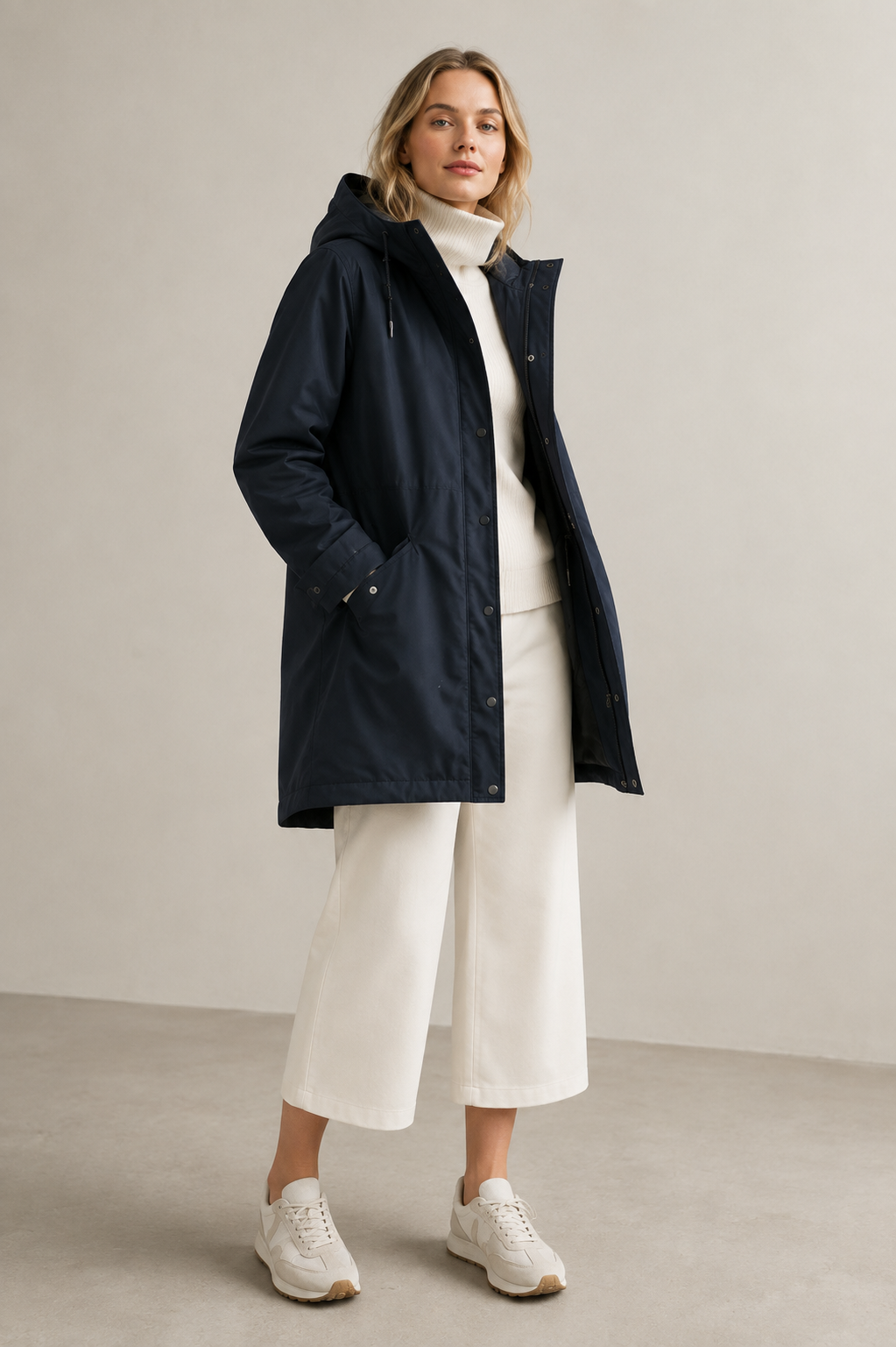 Seasalt Cornwall Plant Hunter Waterproof Parka Coat - Inkwell