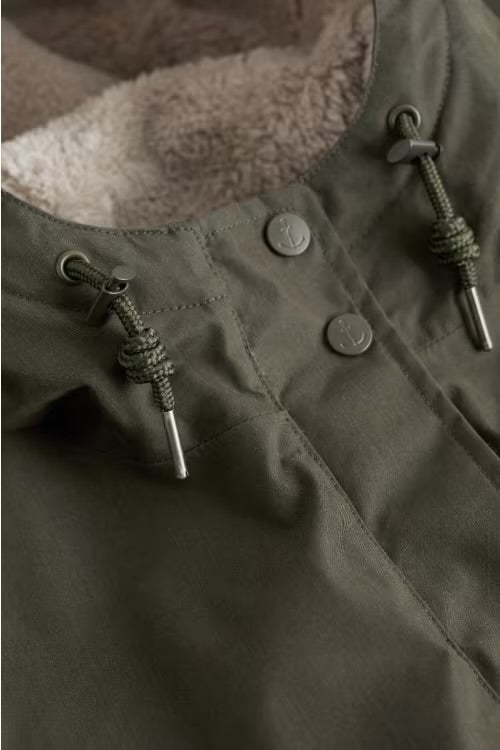 Seasalt Cornwall Plant Hunter Waterproof Parka Coat - Woodland