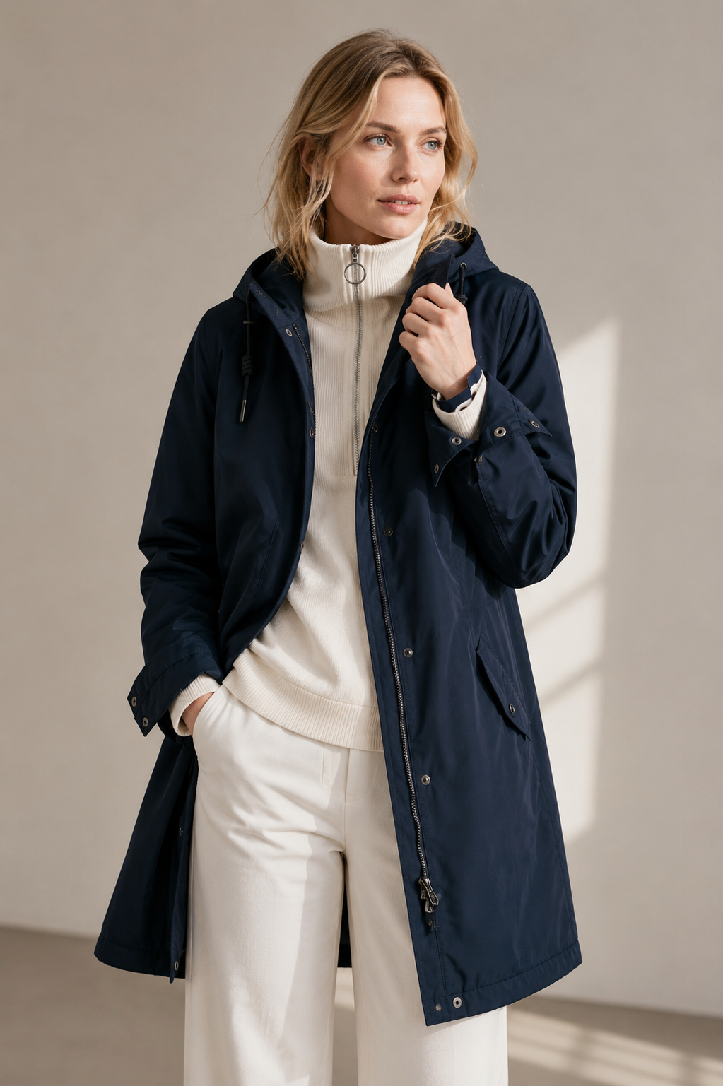 Seasalt Cornwall Plant Hunter Waterproof Parka Coat - Inkwell